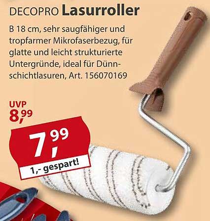 DECOPRO Lasurroller 18 cm - Ideal für Ihre Projekte