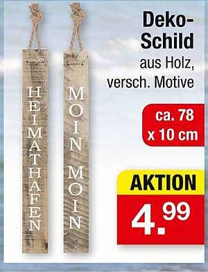 Deko-Schild aus Holz, verschiedene Motive