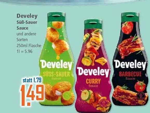 Develey Süß-Sauer Sauce 250ml – Jetzt zum Spitzenpreis!