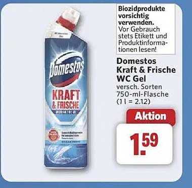 Domestos Kraft & Frische WC Gel