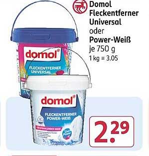 Domol Fleckenentferner Universal oder Power-Weiß je 750 g