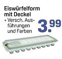 Eiswürfelform mit Deckel - Verschiedene Ausführungen und Farben