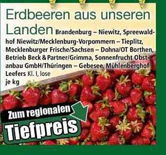 Erdbeeren aus unseren Ländern