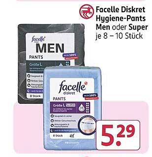 Facelle Diskret Hygiene-Pants Men oder Super je 8 - 10 Stück