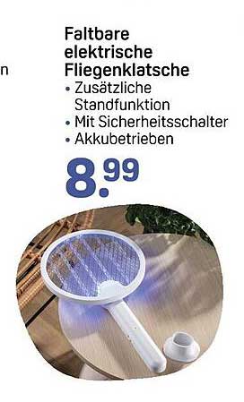 Faltbare elektrische Fliegenklatsche