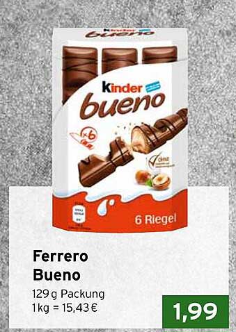 Ferrero Bueno – 6 Riegel Packung