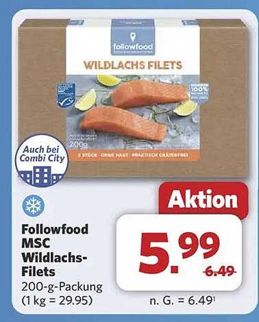 Followfood MSC Wildlachs-Filets 200-g-Packung