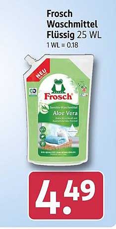 Frosch Waschmittel Flüssig 25 WL - Aloe Vera