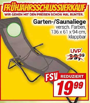 Garten-/Saunaliege