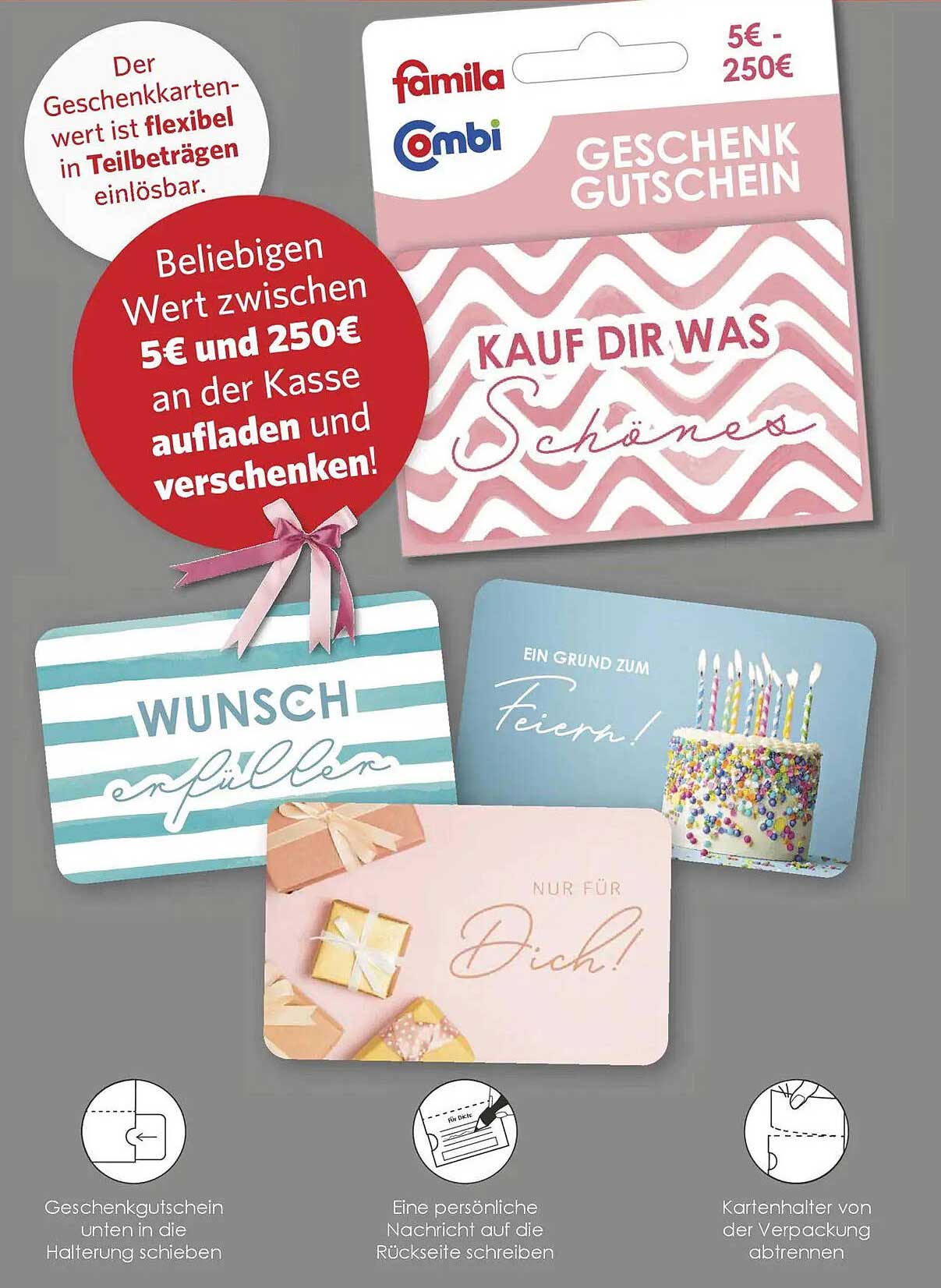 Geschenkgutschein Combi – Für jeden Anlass das perfekte Geschenk