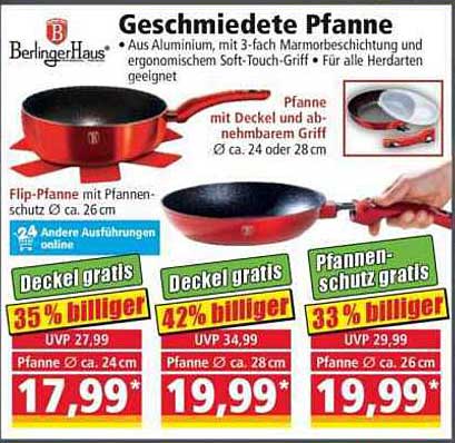 Geschmiedete Pfanne von BerlingerHaus - Ideal für jede Küche