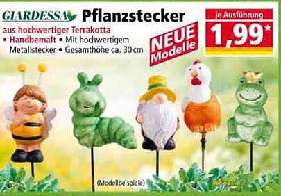 GIARDESSA Pflanzstecker aus hochwertiger Terrakotta