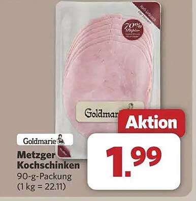 Goldmarie Metzger Kochschinken 90-g-Packung