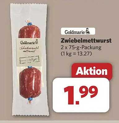 Goldmarie Zwiebelmett Wurst 2 x 75-g-Packung