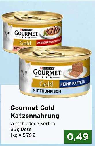 Gourmet Gold Katzennahrung 85 g Dose - verschiedene Sorten