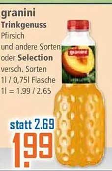 granini Trinkgenuss Pfirsich 0,75L