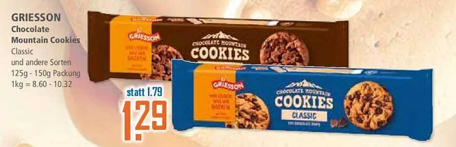 GRIESSON Chocolate Mountain Cookies