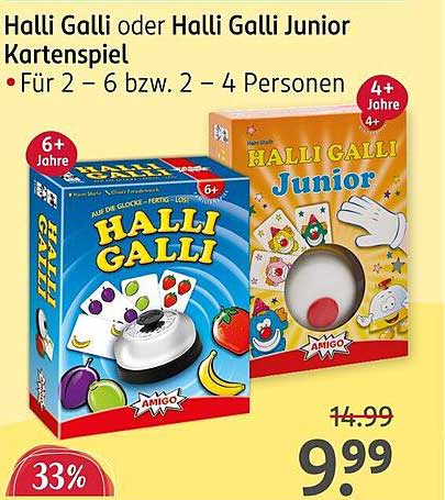 Halli Galli oder Halli Galli Junior Kartenspiel