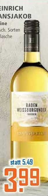 HEINRICH FRANZJAKOB Baden Weißburgunder 0,75l