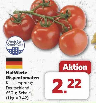 HofWerte Rispentomaten 650 g - frisch und lecker!