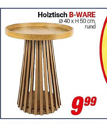 Holztisch B-WARE Ø 40 x H 50 cm, rund