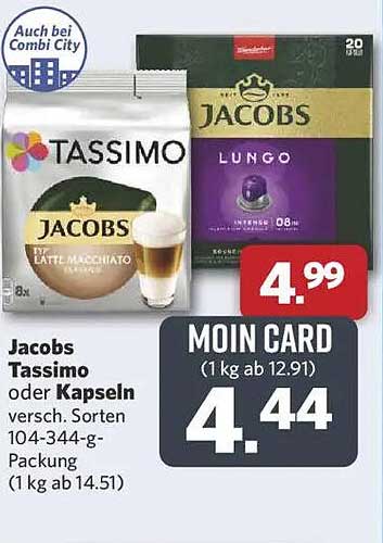 Jacobs Tassimo oder Kapseln – verschiedene Sorten, 104-344 g-Packung