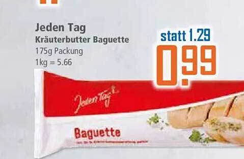 Jeden Tag Kräuterbutter Baguette 175g