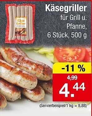 Käsegriller für Grill und Pfanne, 6 Stück, 500 g