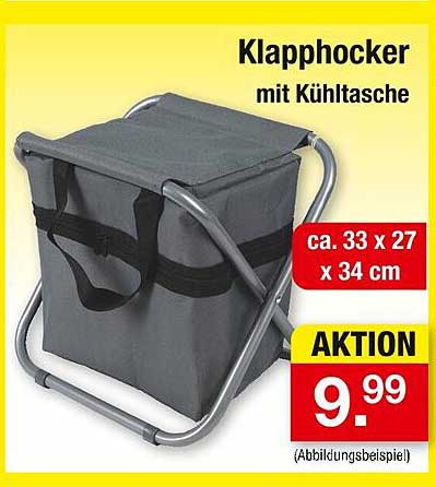 Klapphocker mit Kühltasche