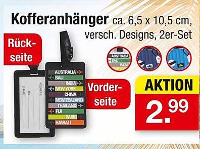 Kofferanhänger 2er-Set - praktisch und stylisch