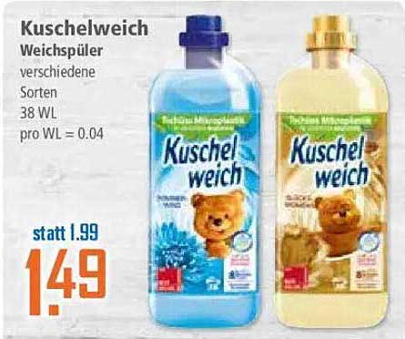 Kuschelweich Weichspüler verschiedene Sorten 38 WL