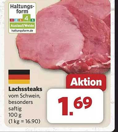 Lachssteaks vom Schwein, besonders saftig