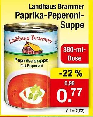 Landhaus Brammer Paprika-Peperoni-Suppe 380-ml-Dose