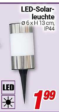 LED-Solarleuchte Ø 6 x H 13 cm, IP44