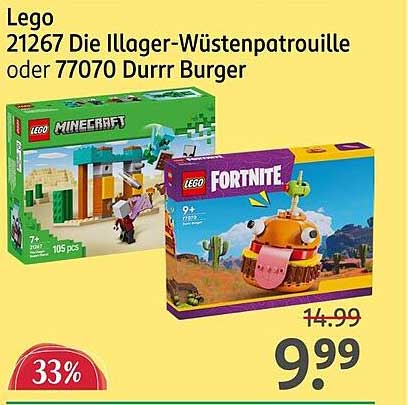 Lego 21267 Die Illager-Wüstenpatrouille oder 77070 Durrr Burger