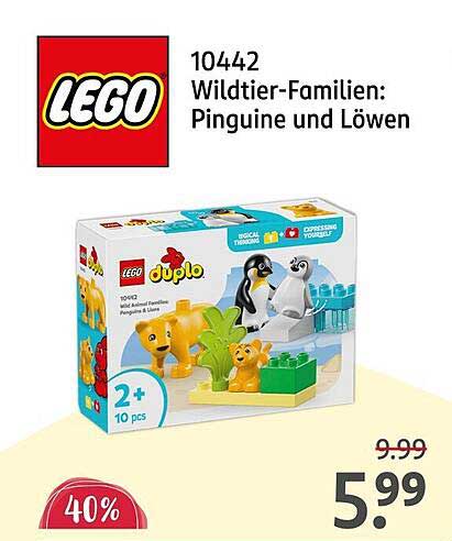 LEGO Duplo Wildtier-Familien: Pinguine und Löwen