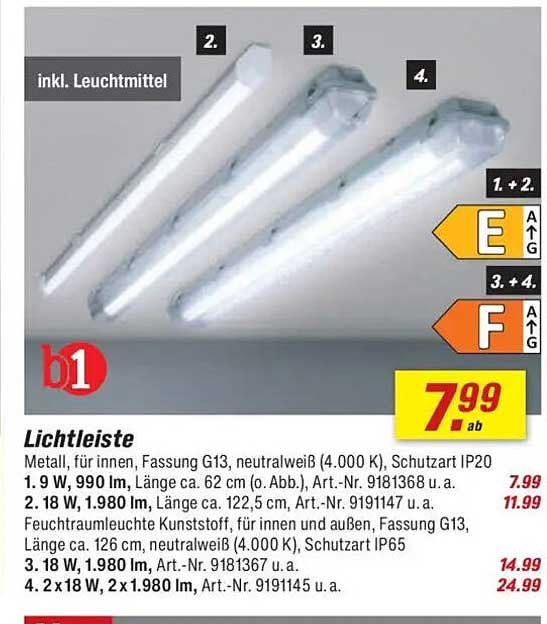 Lichtleiste für innen – brillantes Licht für jeden Raum
