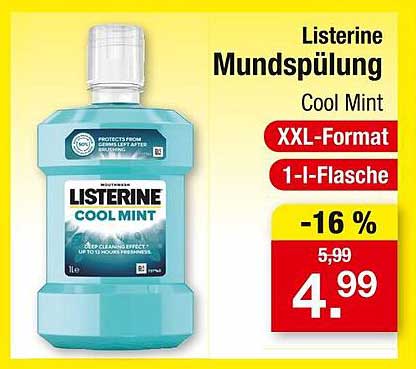 Listerine Mundspülung Cool Mint - XXL-Format (1 l)