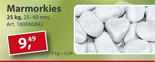 Marmorkies 25 kg, 25–40 mm