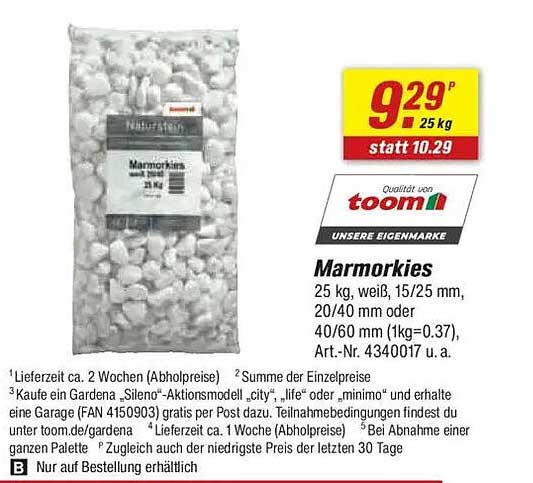 Marmorkies 25 kg - ideal für Garten- und Landschaftsbau