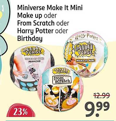 Miniverse Make It Mini - Make up oder From Scratch oder Harry Potter oder Birthday