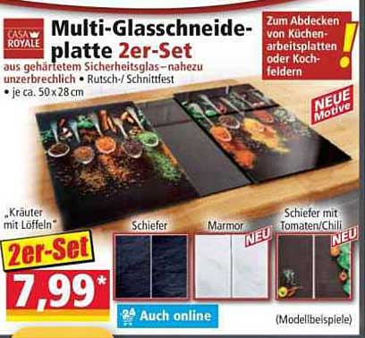 Multi-Glasschneideplatte 2er-Set
