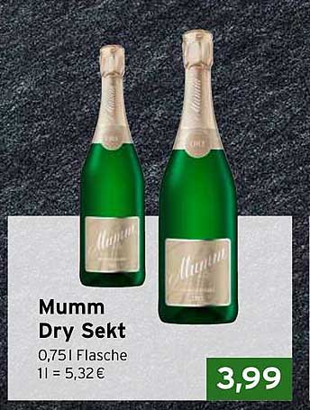Mumm Dry Sekt 0,75 l Flasche