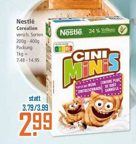 Nestlé Cini Minis – Leckere Cerealien für Groß und Klein