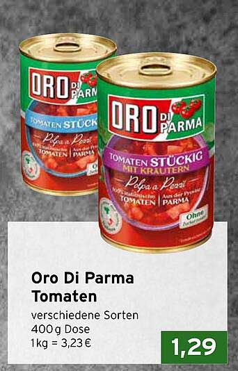 Oro Di Parma Tomaten - verschiedene Sorten, 400 g Dose