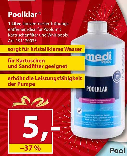 Poolklar – 1 Liter konzentrierter Trübung-Entferner