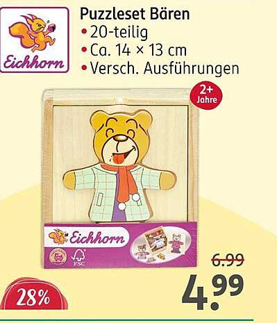 Puzzleset Bären – 20-teilig