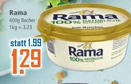 Rama 400g Becher - 100% natürliche Butteralternative
