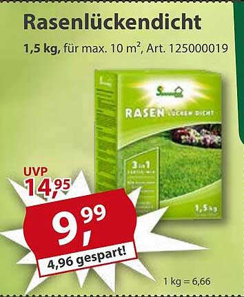Rasenlückendicht 1,5 kg, für max. 10 m², Art. 125000019