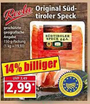 Recla Original Südtiroler Speck 150 g